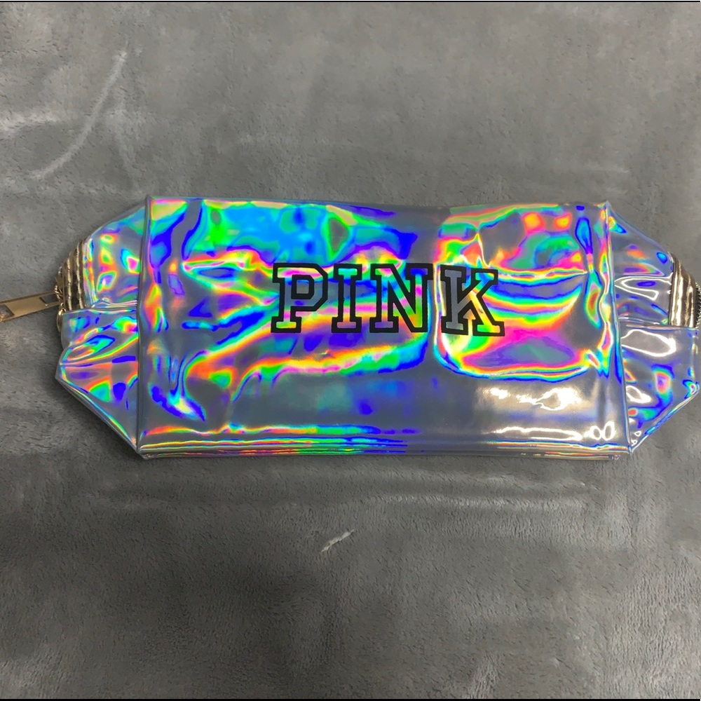 PINK MAKEUP BAG (comes with wrist strap)